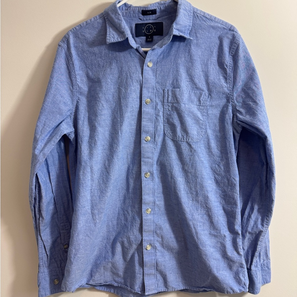 Men’s Medium Slim Even Tide Button Up